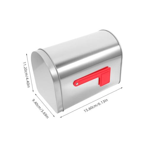 Boîte Aux Lettres Étain Multifonction Design Élégant pour Rangement et Cadeau Maison Bureau Boutique Garçon Fille